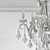 Sleek SAVOY Shasta Chandelier 3D model small image 3