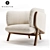 Nichetto Stanley Armchair: Stylish Seating Icon 3D model small image 1