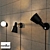 Industrial Black Wall Light Nordlux 3D model small image 3
