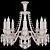 Elegant Crystal Chandelier 3D model small image 2