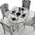 Elegant Pottery Barn Tivoli & Thayer Set 3D model small image 3