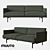 Modern Muuto OUTLINE 2 Seater Sofa 3D model small image 1