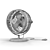 Sturdy Metal Desk Fan: Quiet & Adjustable 3D model small image 2