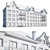 Renovated Façade of Low-Rise Building 3D model small image 3