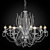 Elegant Crystal Chandelier, Eurosvet 3D model small image 1