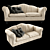 English Mood Shabby Sofa 3D model small image 1