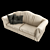 English Mood Shabby Sofa 3D model small image 2