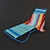 SunLounger: Ultimate Beach Comfort 3D model small image 3