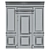800-Panel Wooden Door 3D model small image 3