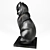 Elegant Bronze Cat Art Deco 3D model small image 2