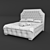 Classic Carriage Upholstered Bed 3D model small image 2