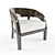 Elegant Alba Porada Armchair 3D model small image 1