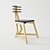 Stylish Trapezium Chair: Birch Plywood & Felt Seat 3D model small image 1