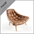 Sleek Kolton Chair - Modern Comfort 3D model small image 2