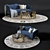 Modern Brooks Sofa Set with Gatsby Coffee Table & Fandi Carpet 3D model small image 4