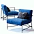 Italian Armchair Set: Kyo, St. Tropez, Daytona 3D model small image 2