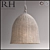 Resto Hard Seagrass Pendant 3D model small image 1