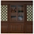 Built-in Wardrobe Set: 1300mm Closet Module, 2 Piers, Cornice 3D model small image 1