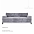 Elegant Louise Bradley Wentworth Sofa: Timeless Beauty for Your Space 3D model small image 1