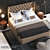 Luxury King Size Bed - MERIDIANI LAUREN 3D model small image 1