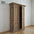 Montpellier Double-Door Cabinet: Elegant Restoration Hardware 3D model small image 1