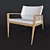 Modern Armchair by Angel Corso 3D model small image 1