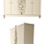 Lanpas Blue Diamond 2300E: Glamorous Four-Door Wardrobe with Swarovski Elements 3D model small image 2