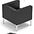 Italian Sitland Matrix Matelassé Single Armchair 3D model small image 2