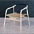 Contemporary Cordame Chair: Eduardo Baroni 3D model small image 2