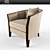 Luxury Cristopher Guy Iribe Armchair 3D model small image 1