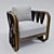 Strings Attached Lounge Chair 3D model small image 1