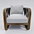 Strings Attached Lounge Chair 3D model small image 2