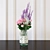 Bloom in Glass: Decorative Flower Set 3D model small image 2