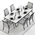 Elegant Baker Vienna Table Set 3D model small image 3