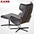 KARE Design Ohio: Elegant Rotating Chair 3D model small image 2