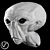 Alien Plaster Head 3D model small image 1