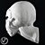 Alien Plaster Head 3D model small image 3