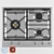 Bertazzoni PM60 3-Burner Gas Cooktop 3D model small image 1