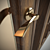 Elegant Wooden Doors with Glass 3D model small image 2