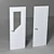 Elegant Ivory Door: Glass & Solid 3D model small image 1