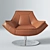 Elegant Marconi Armchair 3D model small image 2