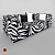 Zebra Print Sofa 3D model small image 1