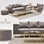 Elegant Daytona Living Set 3D model small image 1