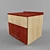 Moderno Bedside Cabinet 3D model small image 2