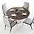 Elegant Baker Dining Set 3D model small image 2