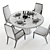 Elegant Baker Dining Set 3D model small image 3