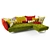 OHLINDA Sofa: Unleash the Light-Footed Individualist 3D model small image 3