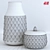 Textured Stoneware Vase: Elegant & Tall 3D model small image 3