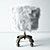 Cozy Faux Fur Stool by RELOFT 3D model small image 2