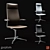 Sleek Ergonomic Office Chair 3D model small image 1